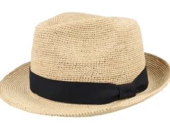 Sam Raffia Trilby Natural Straw Hat - CTH Ericson