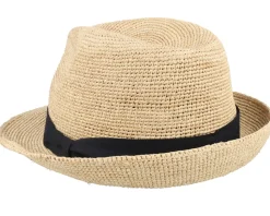 Sam Raffia Trilby Natural Straw Hat - CTH Ericson