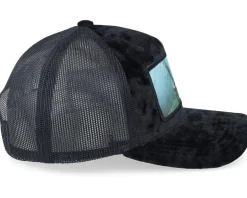 Sammy Horror Ring Velvet Black/Black A-frame Trucker - Scenes