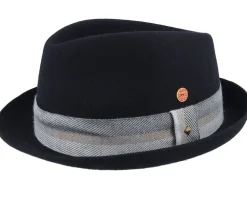 Samu Wool Soft Black Fedora - Mayser