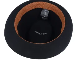 Samu Wool Soft Black Fedora - Mayser