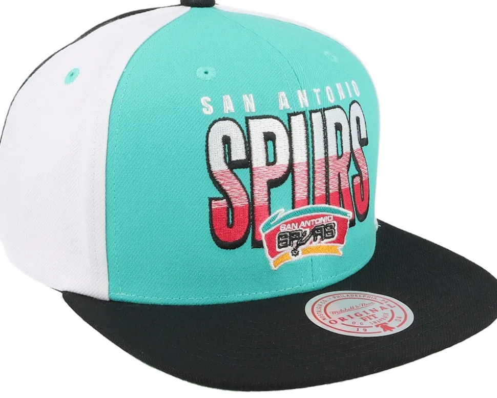 San Antonio Spurs Billboard 2 Hwc Teal/Black Snapback - Mitchell & Ness