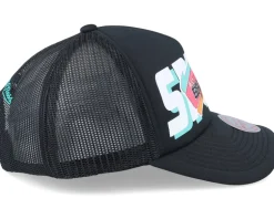 San Antonio Spurs Billboard Hwc Black Trucker - Mitchell & Ness