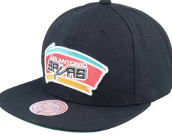 San Antonio Spurs Core Basic Black Snapback - Mitchell & Ness