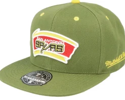 San Antonio Spurs Dusty Olive Fitted - Mitchell & Ness