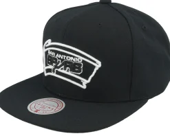 San Antonio Spurs Evergreen Black/White Snapback - Mitchell & Ness