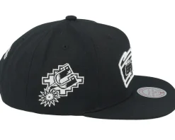 San Antonio Spurs Evergreen Black/White Snapback - Mitchell & Ness