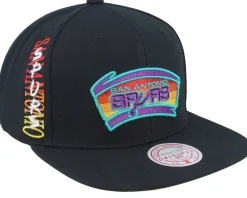 San Antonio Spurs High Grade Hwc Black Snapback - Mitchell & Ness