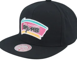San Antonio Spurs Neon Tropical Hwc Black Snapback - Mitchell & Ness