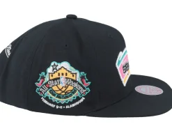 San Antonio Spurs Neon Tropical Hwc Black Snapback - Mitchell & Ness