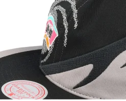 San Antonio Spurs Spiral Deadstock Black Snapback - Mitchell & Ness
