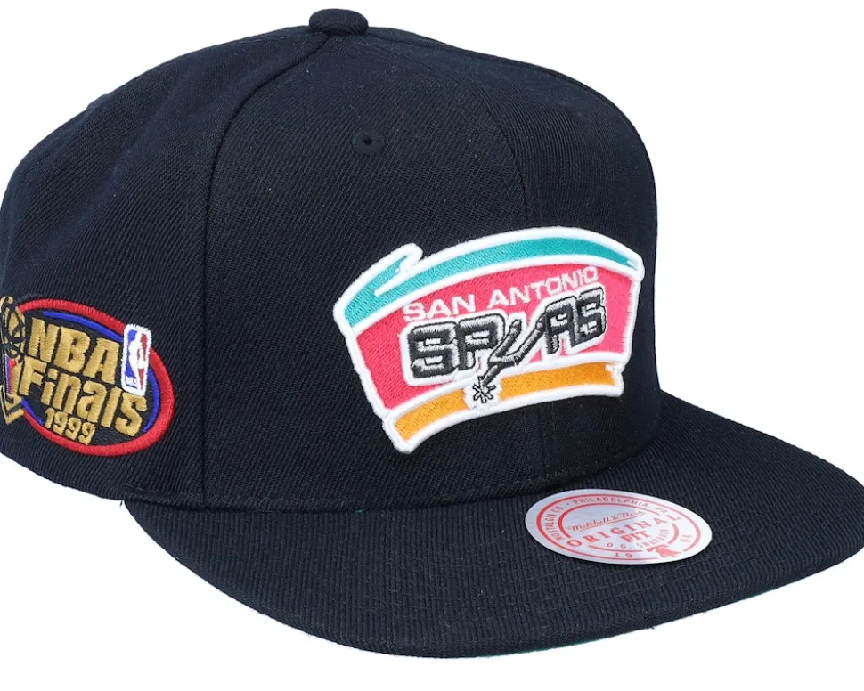San Antonio Spurs Top Spot Black Snapback - Mitchell & Ness