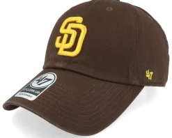 San Diego Padres Clean Up Brown Dad Cap - 47 Brand