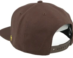 San Diego Padres No Shot Script Under Captain Brown Snapback - 47 Brand
