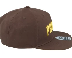 San Diego Padres No Shot Script Under Captain Brown Snapback - 47 Brand