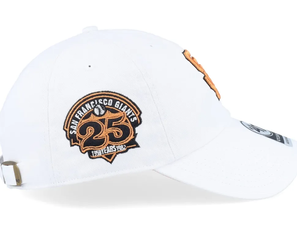 San Francisco Giants Double Under Clean Up White Dad Cap - 47 Brand