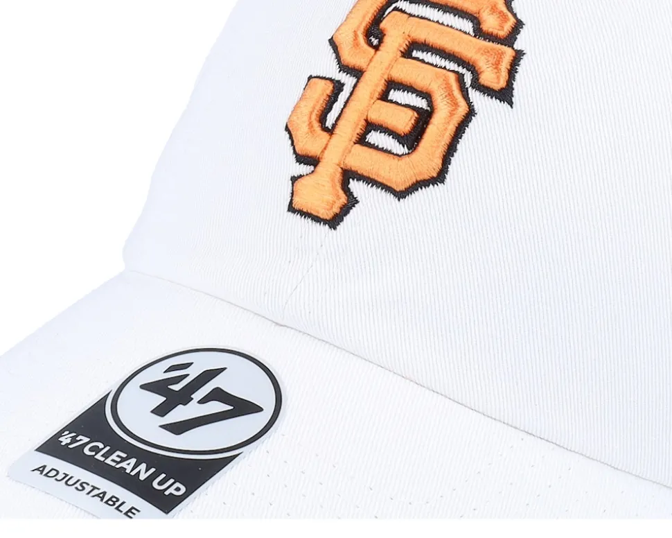 San Francisco Giants Double Under Clean Up White Dad Cap - 47 Brand