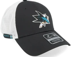 San Jose Sharks Authentic Pro Rink Black/White Trucker - Fanatics