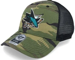 San Jose Sharks 47 Mvp Camo/Black Trucker - 47 Brand