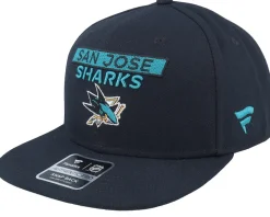 San Jose Sharks Authentic Pro Rink Prime Black Snapback - Fanatics