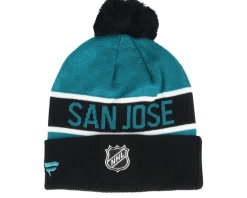 San Jose Sharks Authentic Pro Game&Train Active Blue/Black Pom - Fanatics