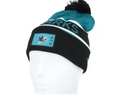 San Jose Sharks Authentic Pro Game&Train Active Blue/Black Pom - Fanatics