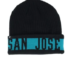 San Jose Sharks Beanie Black/Active Blue Cuff - Fanatics
