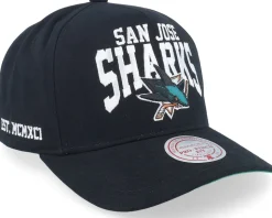 San Jose Sharks Big Time Pro Black A-frame Adjustable - Mitchell & Ness