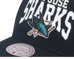 San Jose Sharks Big Time Pro Black A-frame Adjustable - Mitchell & Ness
