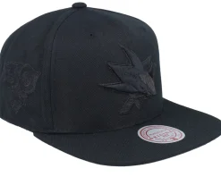 San Jose Sharks Black Pearl Snapback - Mitchell & Ness