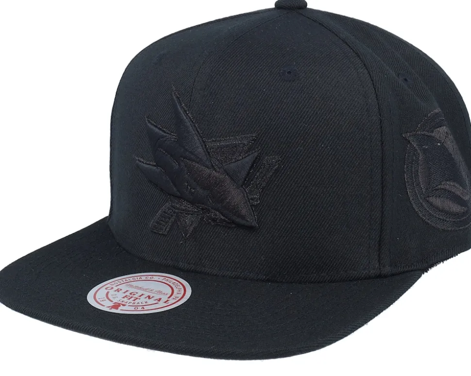 San Jose Sharks Black Pearl Snapback - Mitchell & Ness