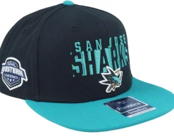 San Jose Sharks Black/Active Blue Snapback - Fanatics