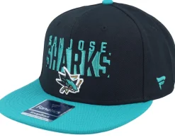 San Jose Sharks Black/Active Blue Snapback - Fanatics
