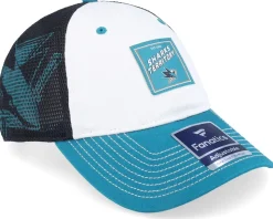 San Jose Sharks Block Party Dad Cap Active Blue/White Trucker - Fanatics