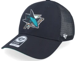 San Jose Sharks Branson Mvp Black Trucker - 47 Brand