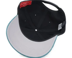 San Jose Sharks Burnett Black/Blue Corduroy A-Frame Adjustable - American Needle