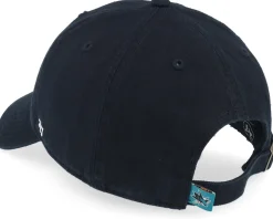 San Jose Sharks Clean Up Black Dad Cap - 47 Brand