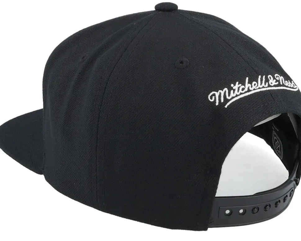 San Jose Sharks Conference Patch Black Snapback - Mitchell & Ness