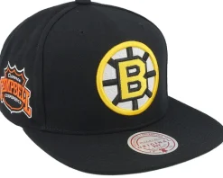 San Jose Sharks Conference Patch Black Snapback - Mitchell & Ness