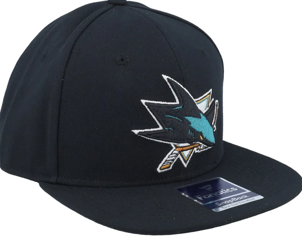San Jose Sharks Core Black Snapback - Fanatics