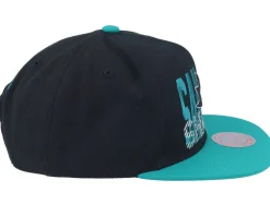 San Jose Sharks Cross Check Black Snapback - Mitchell & Ness
