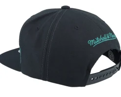 San Jose Sharks Full Frontal Black Snapback - Mitchell & Ness