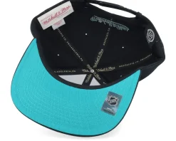 San Jose Sharks Full Frontal Black Snapback - Mitchell & Ness