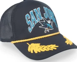 San Jose Sharks Gold Leaf Vintage Trucker - Mitchell & Ness