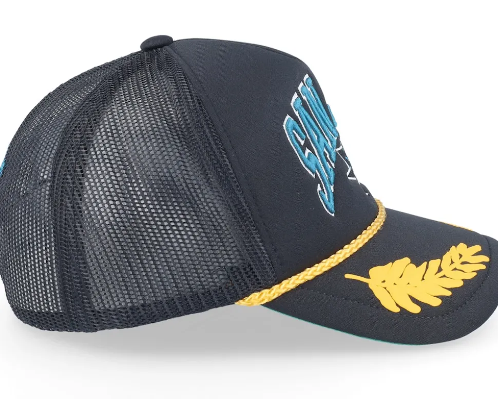 San Jose Sharks Gold Leaf Vintage Trucker - Mitchell & Ness