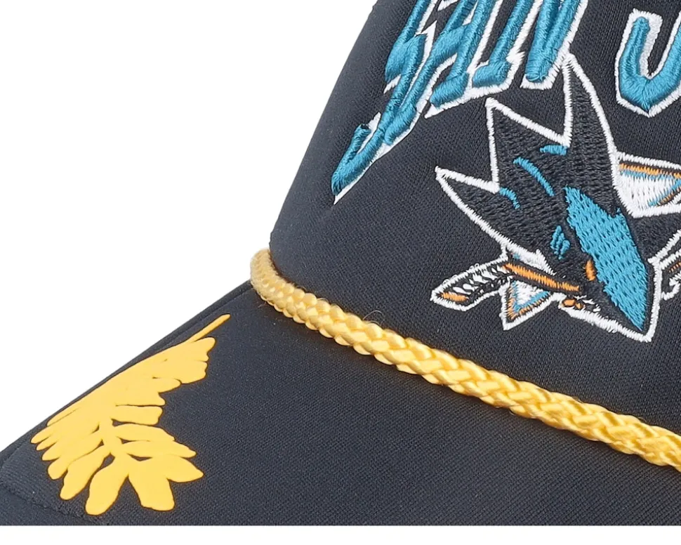 San Jose Sharks Gold Leaf Vintage Trucker - Mitchell & Ness