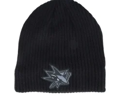 San Jose Sharks Knit With Lining Black Beanie - Adidas