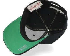 San Jose Sharks Neon Logo Pro Black Adjustable - Mitchell & Ness