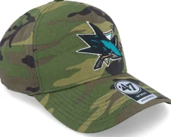 San Jose Sharks NHL Grove 47 Mvp Dt Camo Adjustable - 47 Brand