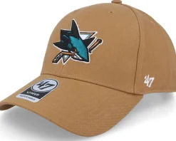 San Jose Sharks NHL MVP Camel Adjustable - 47 Brand